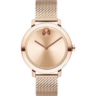 Movado Bold Mesh Strap Watch,