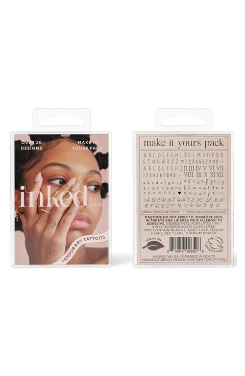 Make it Yours Temporary Tattoos in Black