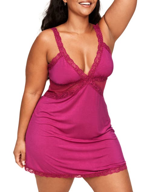 Shop Adore Me Primrose Slip In Dark Pink