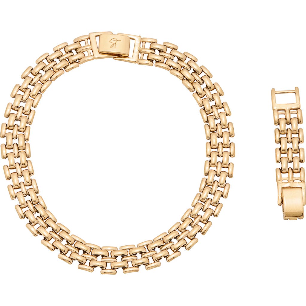 St. Moran Phoebe Grid Anklet In Gold