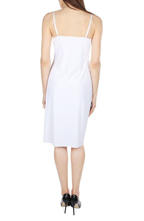Memoi Bonded Cami Slip In White