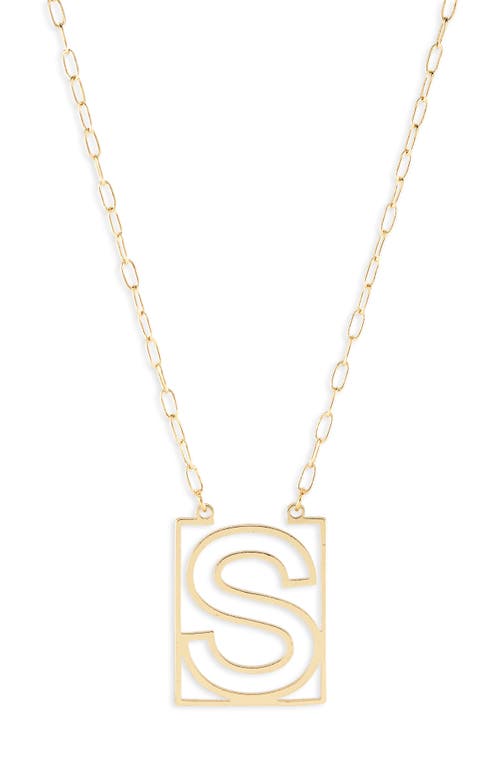 BP. Initial Pendant Necklace in S- Gold