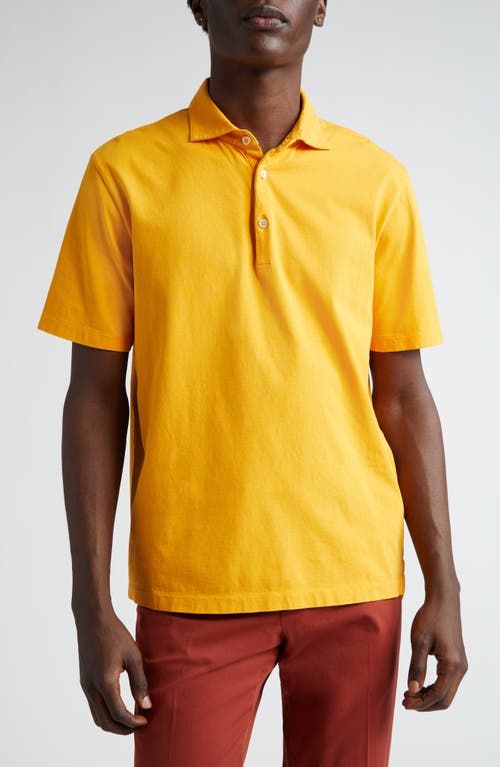 Cotton Polo in Yellow