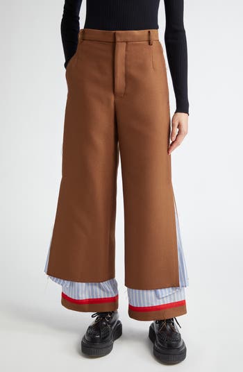 Undercover Spliced Mixed Media Pants | Nordstrom