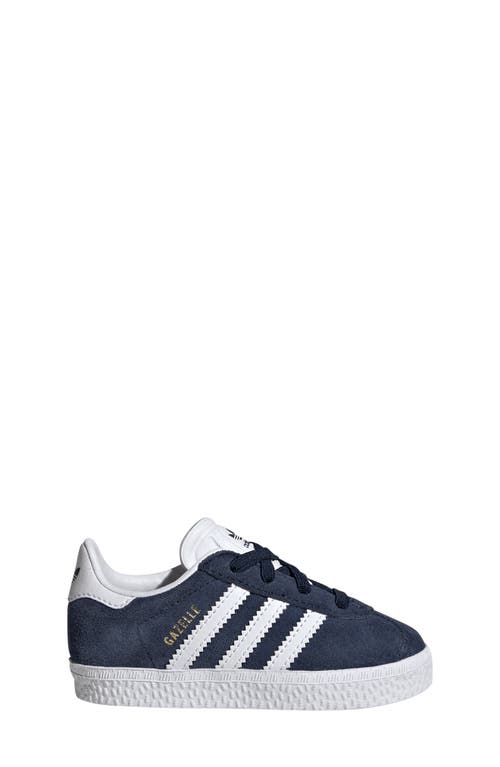 Shop Adidas Originals Adidas Kids' Gazelle Sneaker In Collegiate Navy/white