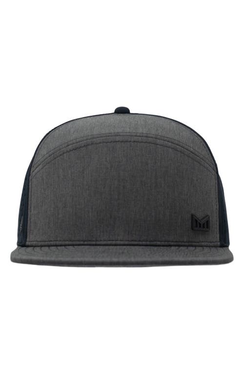 Shop Melin Trenches Icon Hydro Performance Snapback Hat In Heather Charcoal/black