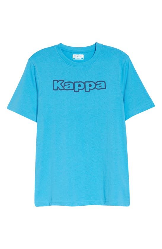 Kappa Logo Solo Cotton Graphic Tee In Blue