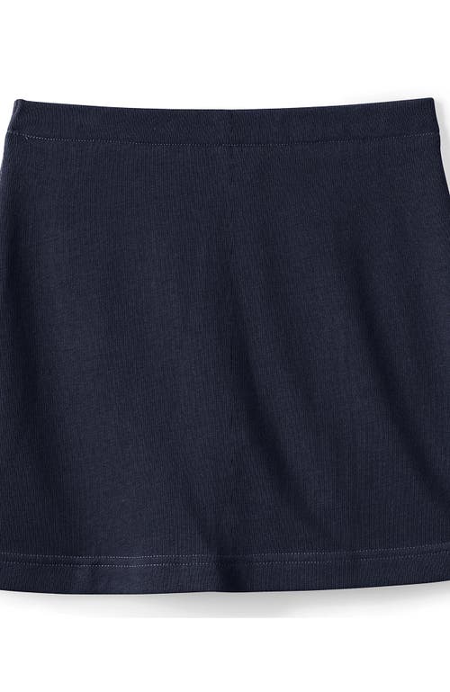 Lands' End Girls Knit Skort In Classic Navy
