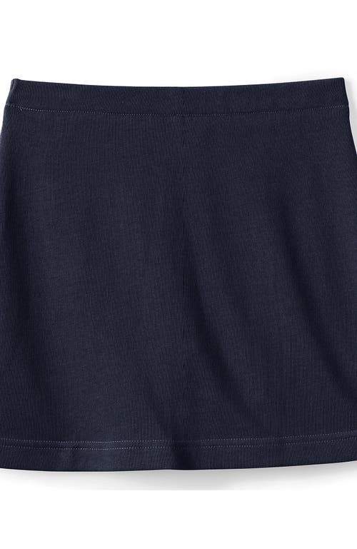 Shop Lands' End Girls Knit Skort In Classic Navy