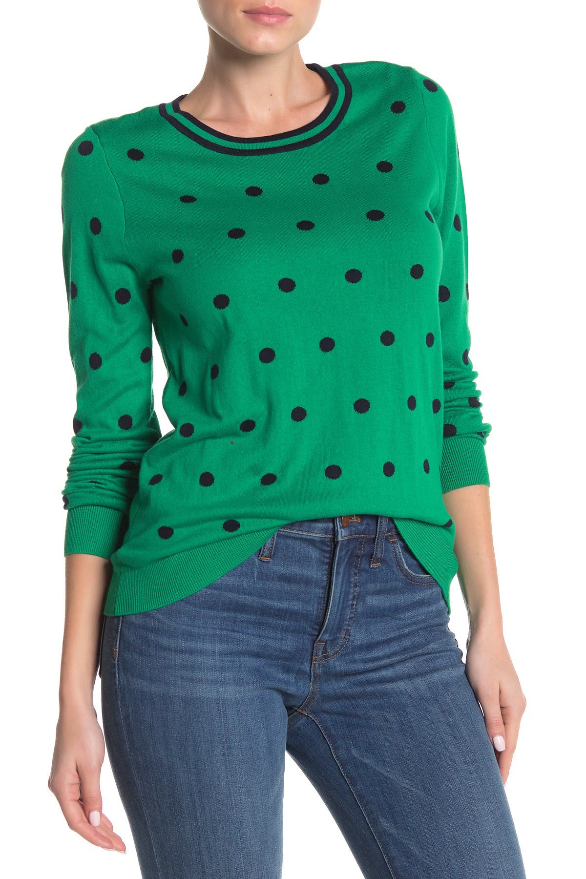 j crew polka dot sweater