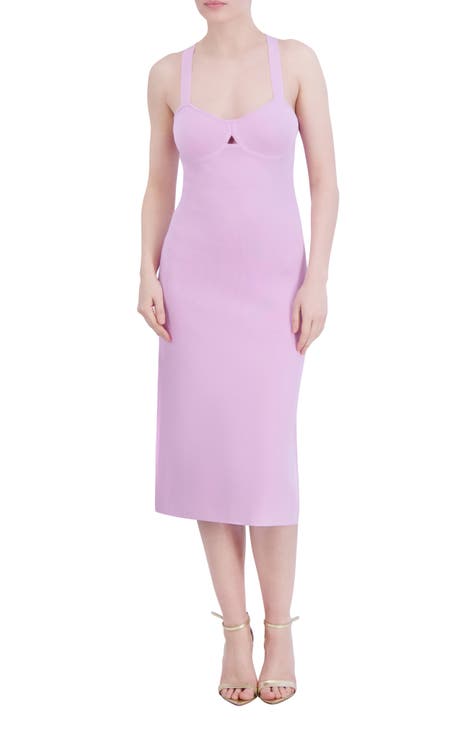 Sleeveless Crossback Midi Dress