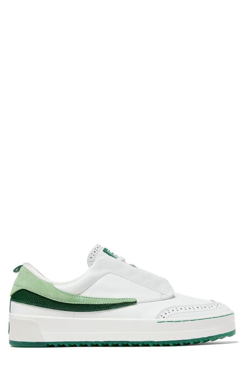 Shop Fila Sanati Low Top Sneaker In White/amazon/quiet Green