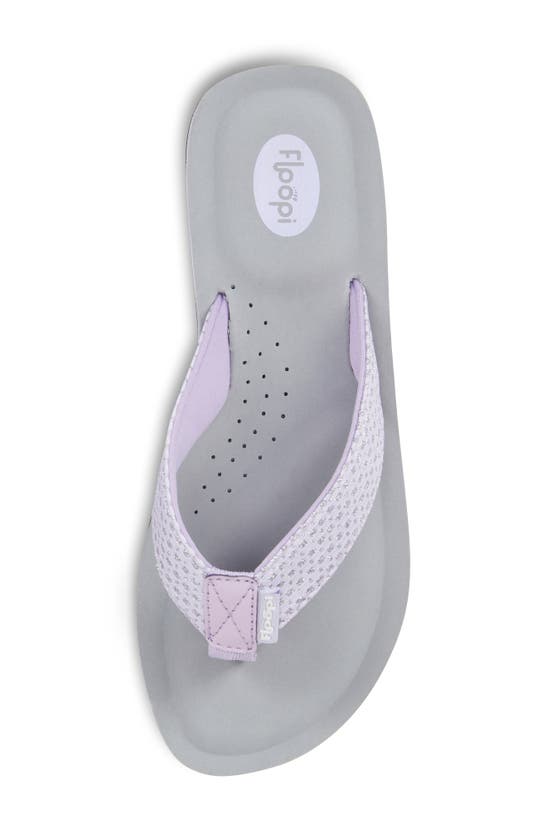 Shop Floopi Sofia Sparkly Flip Flop In Lavender