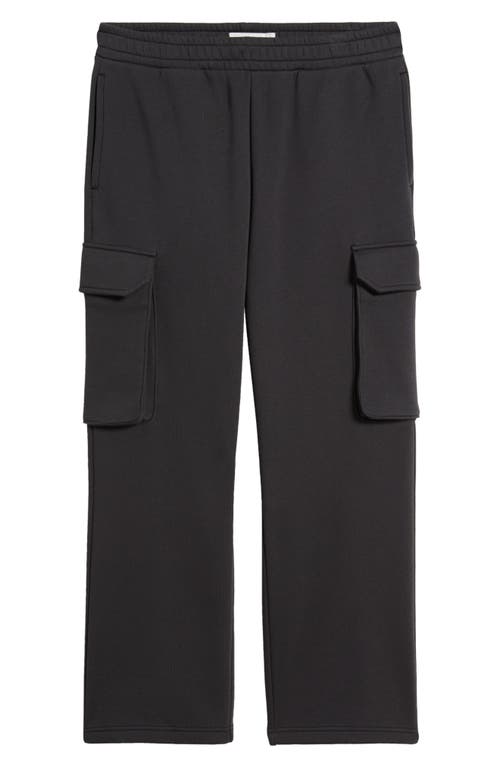 Bp. Fleece Cargo Pants In Black Faded
