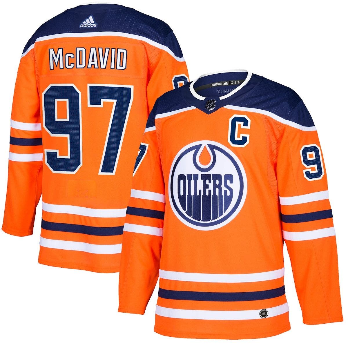 UPC 191023338222 product image for Men's adidas Connor McDavid Orange Edmonton Oilers Authentic Player Jersey at No | upcitemdb.com