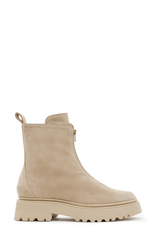 Shop Allsaints Ophelia Bootie In Sand Brown
