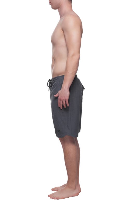 Shop Rokka&rolla Quick-dry Stretch Swim Trunks With Adjustable Waistband In Grey