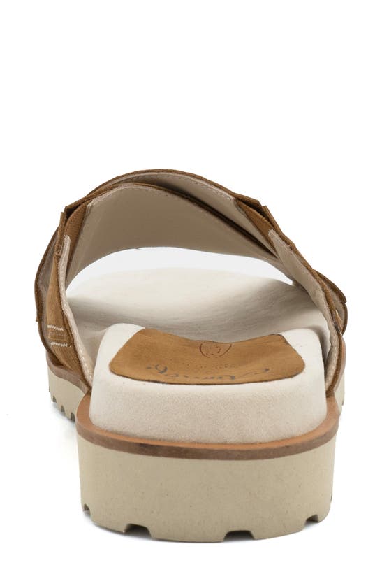 Amalfi By Rangoni Barolo Platform Slide Sandal In Sequoia Tiffany