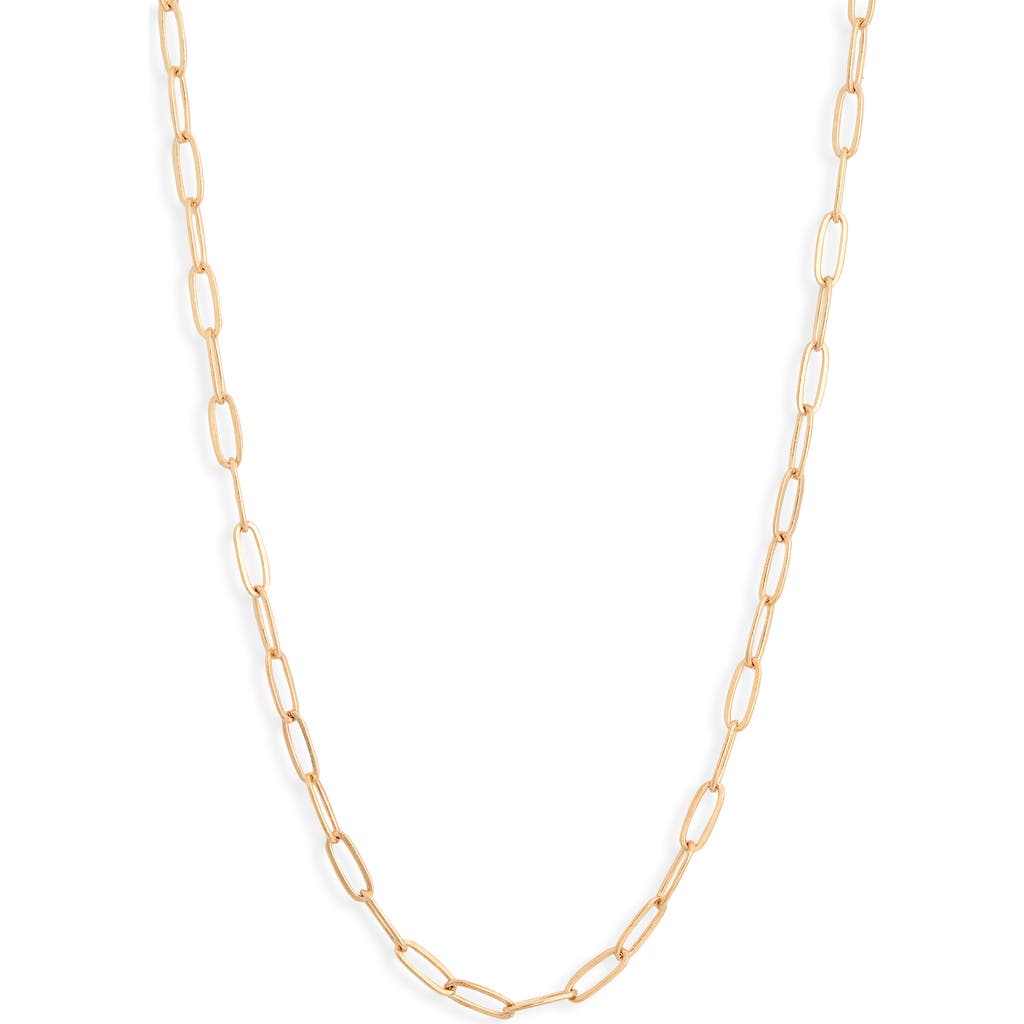 Anzie Paper Clip Chain Necklace In Gold