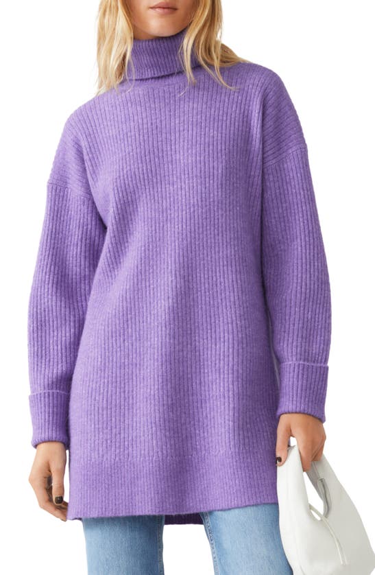 & Other Stories Oversized Turtleneck Sweater In Purple