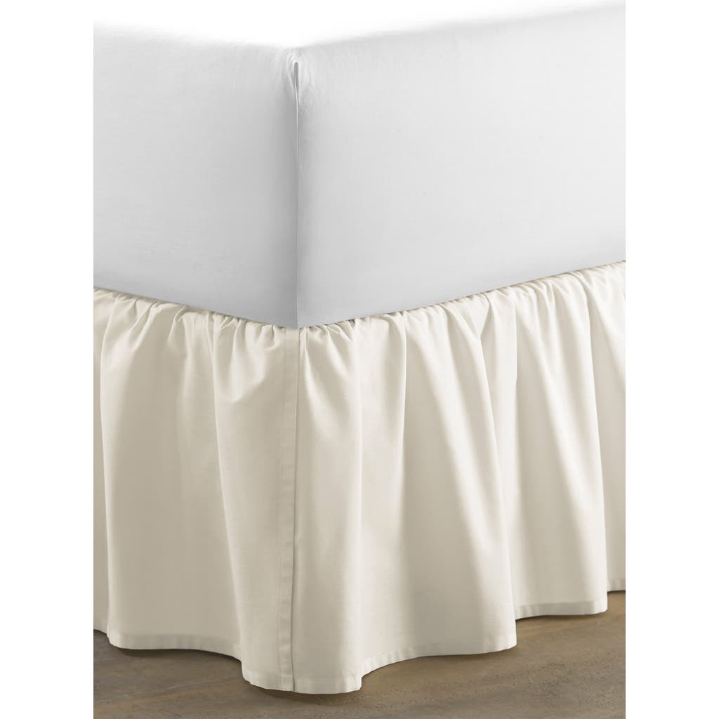Laura Ashley Solid Ruffle Bed Skirt In Ivory