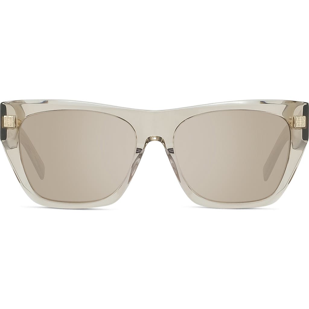 Givenchy Gvday 55mm Square Sunglasses In Neutral