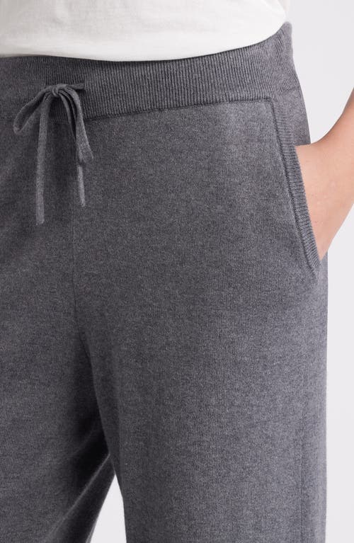 Shop Caslonr Caslon(r) Cotton & Cashmere Sweater Pants In Grey Dark Heather