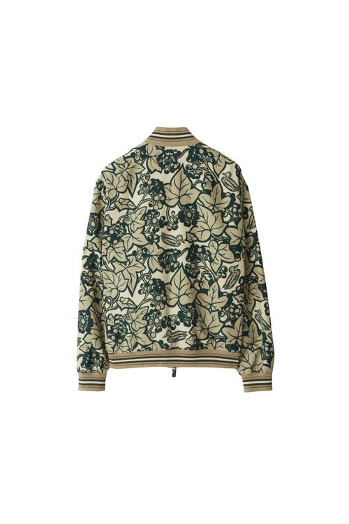 BURBERRY BURBERRY IVY SILK BOMBER JACKET 