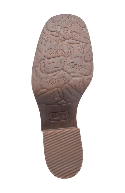 Korks Moergan Side Zip Boot In Dark Brown