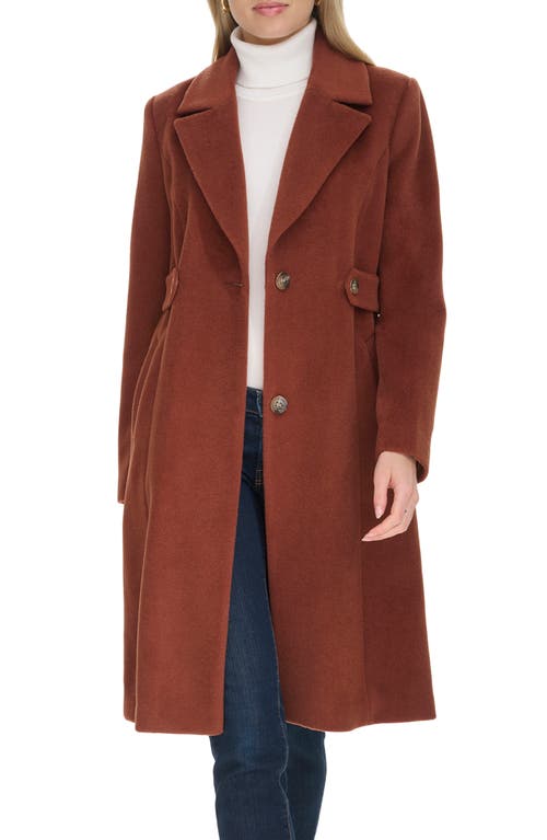 Shop Cole Haan Slick Wool Blend Coat In Castor