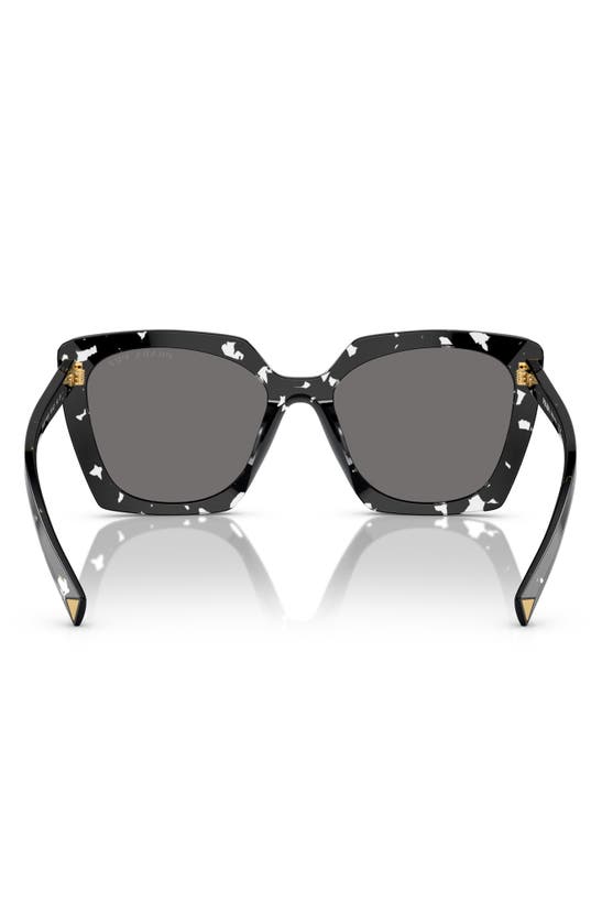 Shop Prada 54mm Square Polarized Sunglasses In Grey Tort