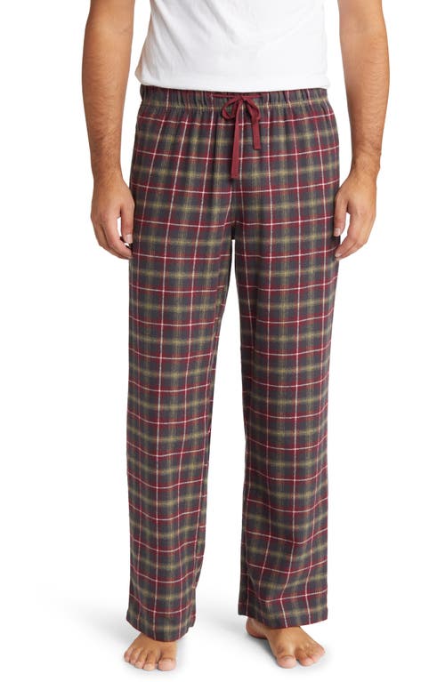 Nordstrom Flannel Pajama Pants in Burgundy Spice Mia Plaid