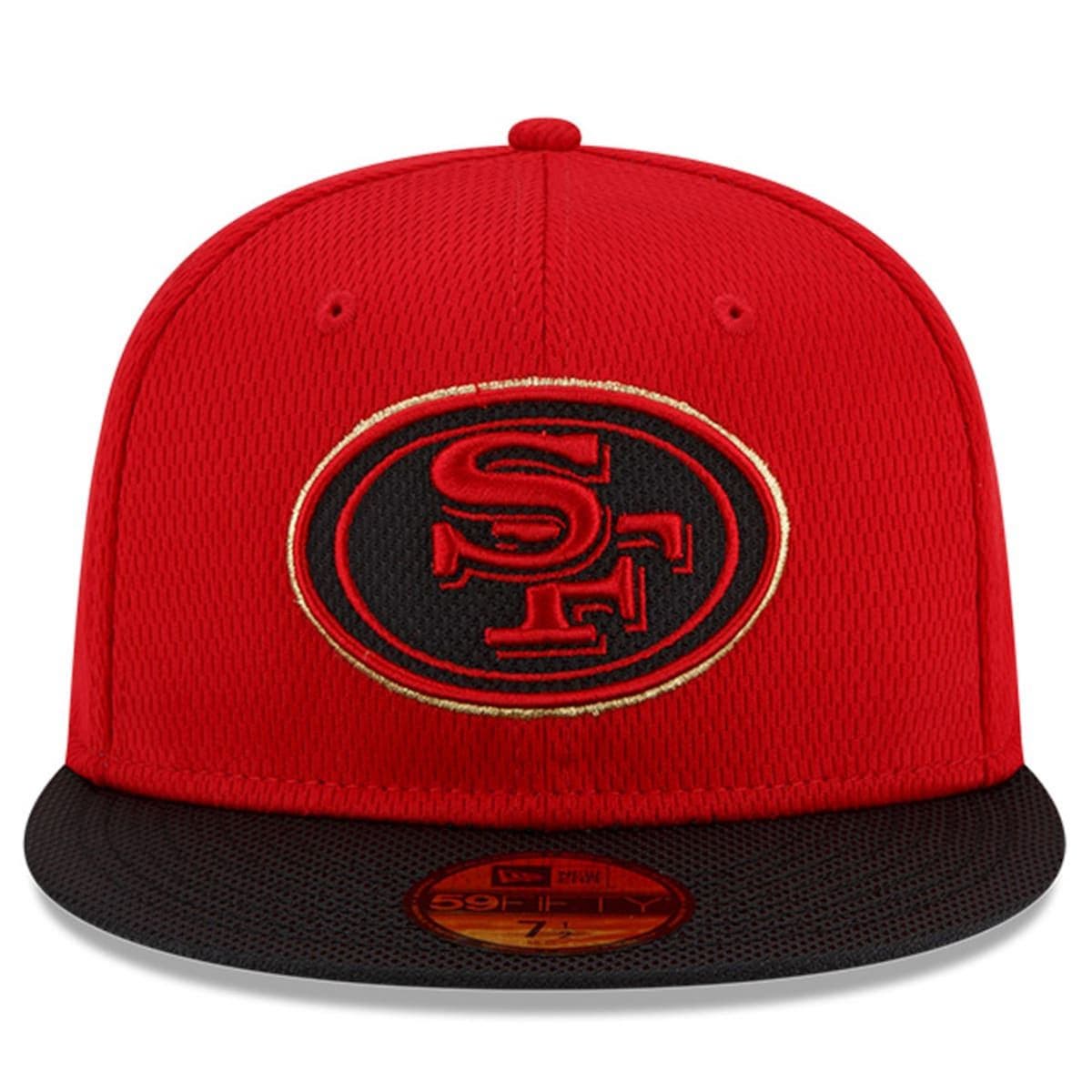 black and red san francisco 49ers hat