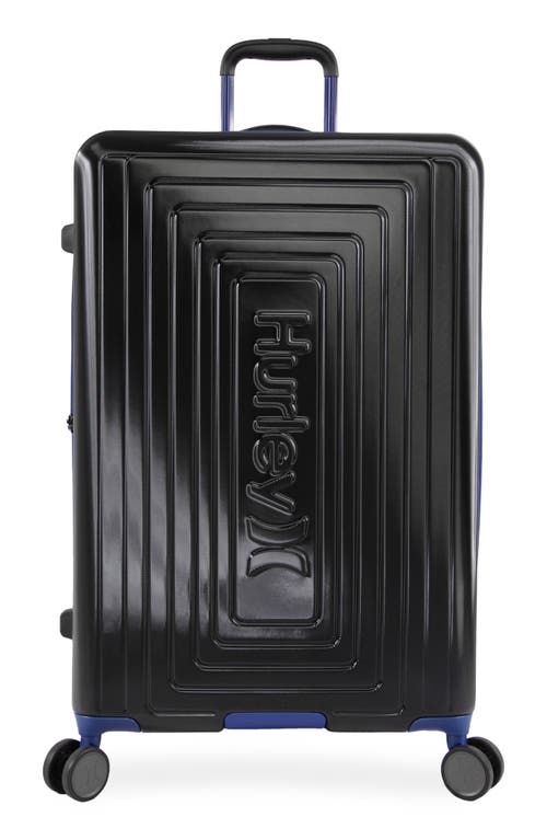 Shop Hurley Suki 29" Hardshell Spinner Suitcase In Black/blue
