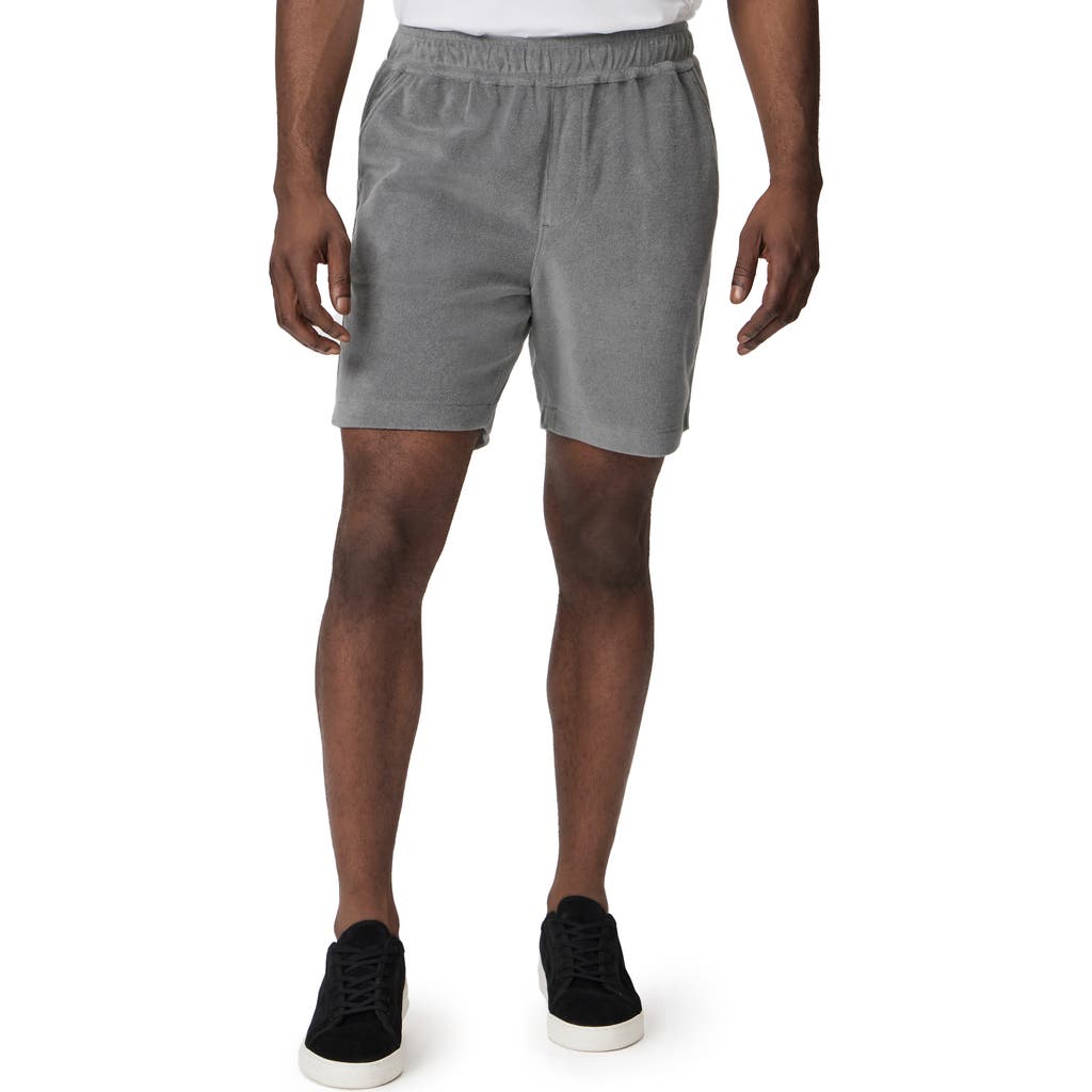 Paige Lee Drawstring Terry Cloth Shorts In Evening Hills