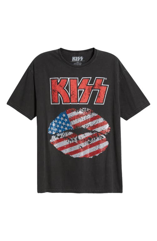 Shop Philcos Kiss Alive! Tour Glitter Graphic T-shirt In Black