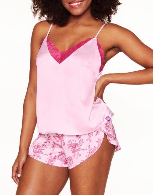 Adore Me Linny Pajama Camisole & Short Set In Pink
