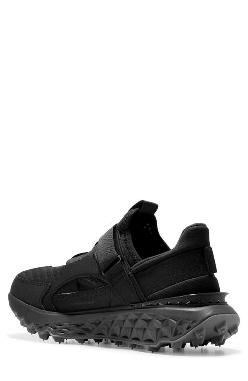 Cole Haan 5.zerogrand Monk Strap Running Sneaker In Black/black/black