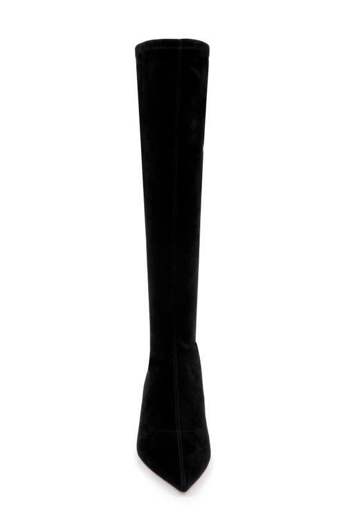 L AGENCE L'AGENCE EMILIE POINTED TOE KITTEN HEEL KNEE HIGH BOOT