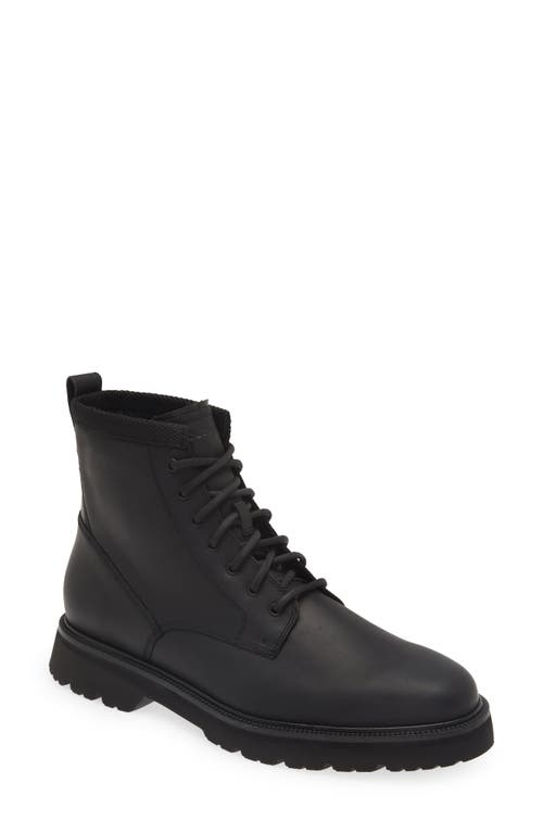 Shop Cole Haan American Classic Waterproof Plain Toe Lace-up Boot In Black/black Wp