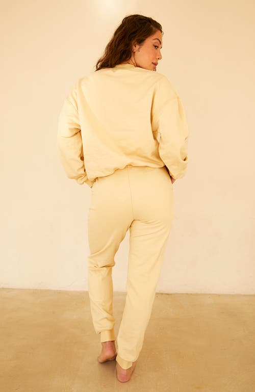Dippin Daisys Dd Wave Long Sleeve Crewneck In Vanilla