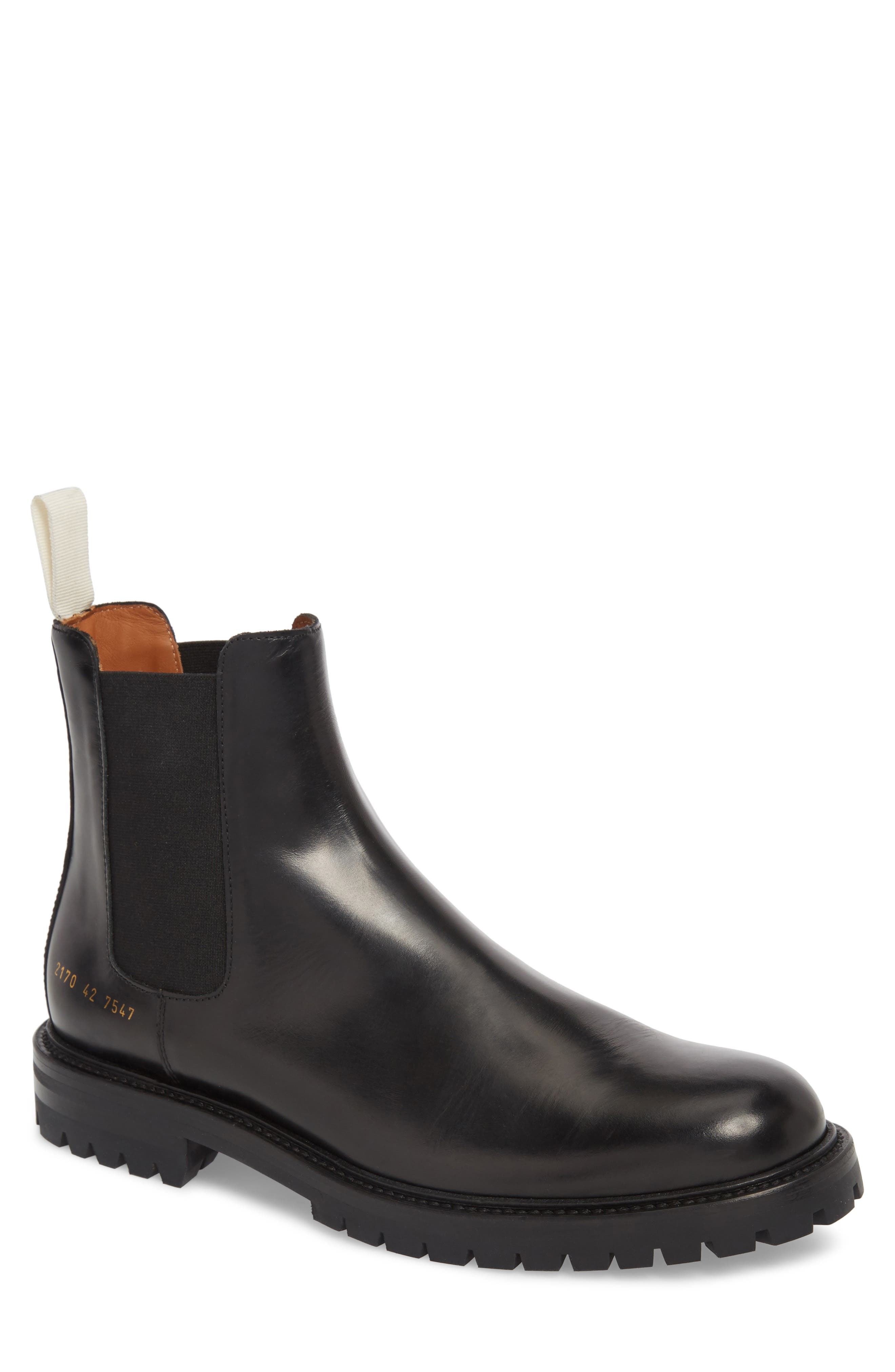 common projects lugged chelsea boot