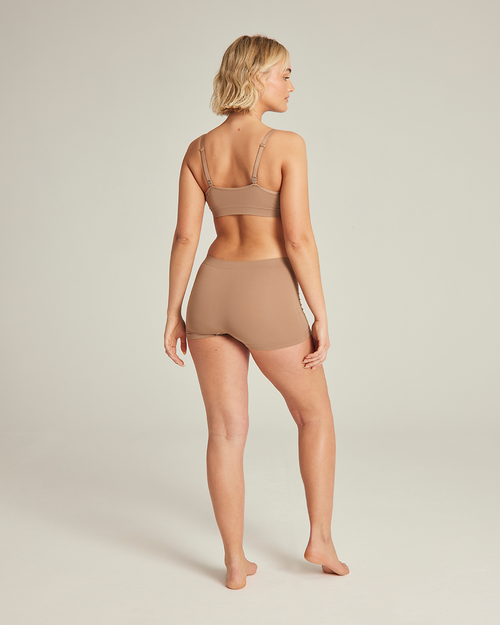 Shop Nudea The Essentials Boxer In Black, Bare 03 & Blush Pink