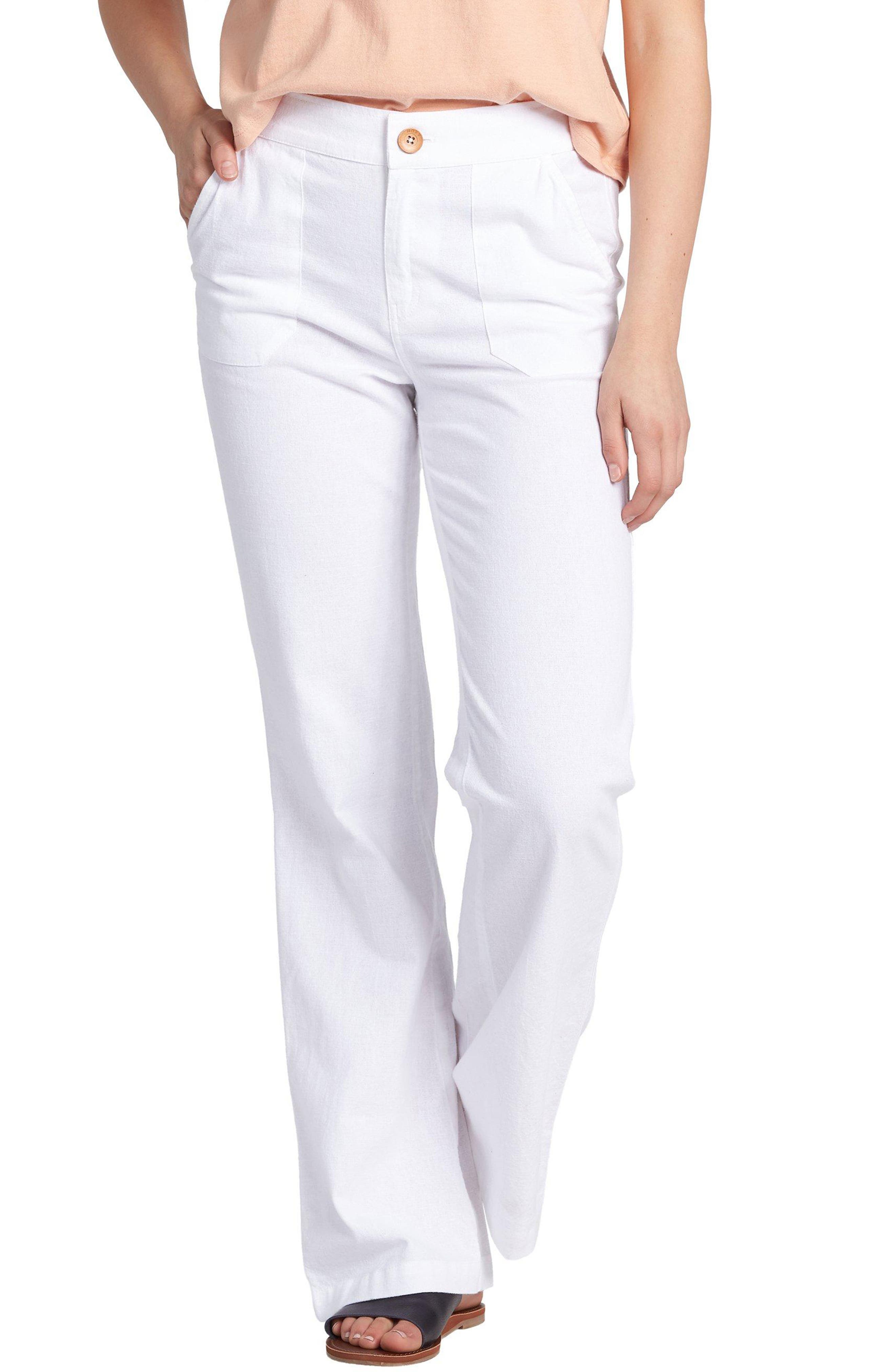 White straight leg pants for ladies Clearance