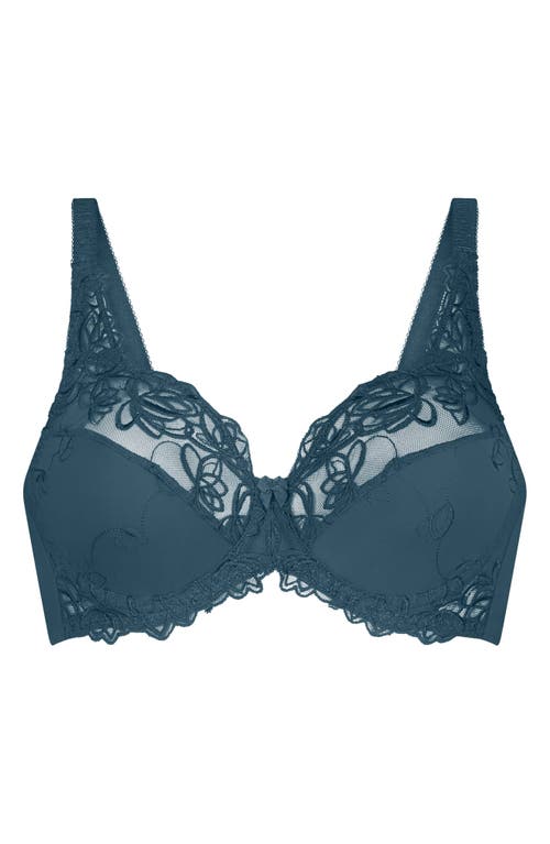 Shop Hunkemoller Hunkemöller Diva Nonpadded Underwire Bra In Legion Blue