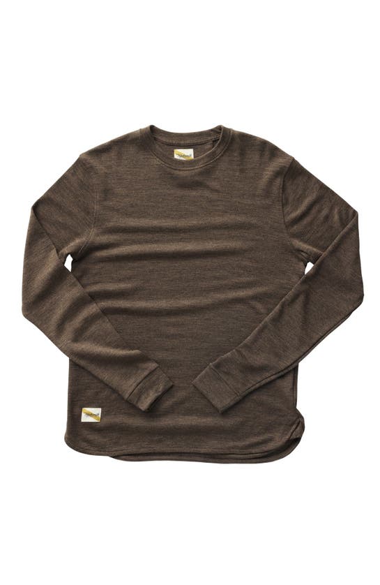 Shop Tracksmith Downeaster Crew In Coffee Heather