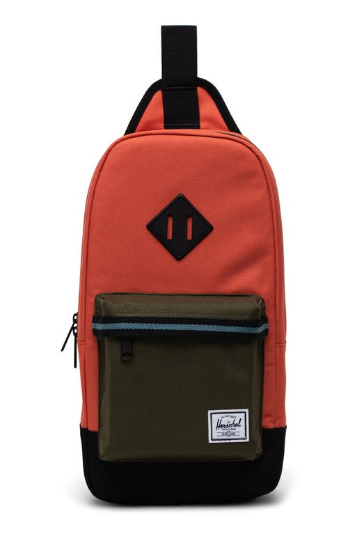 Herschel Supply Co. Heritage Sling Pack in Chili /Black /Green /Blue