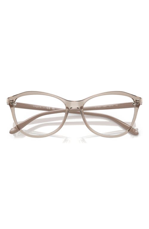 Vogue 52mm Irregular Optical Glasses In Caramel