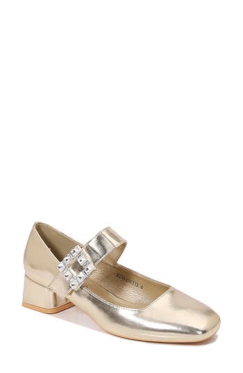 Berness Bernadette Mary Jane Pump In Gold