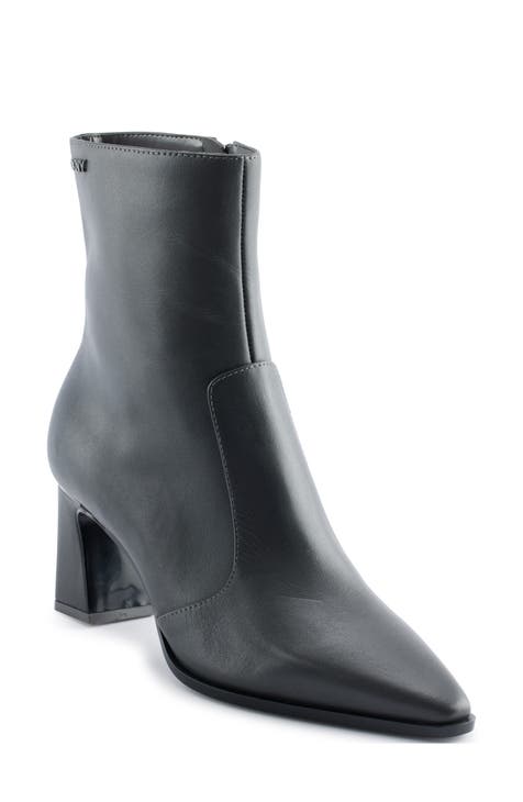 Dkny bason ankle booties best sale